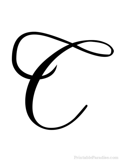 c in cursive